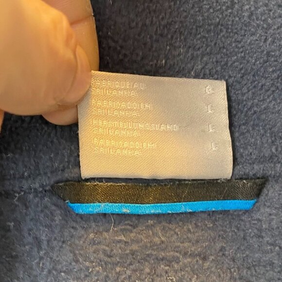 Columbia Men's Fleece Jacket Large Navy Blue Full-Zip Stand Collar Outdoors - Picture 10 of 13